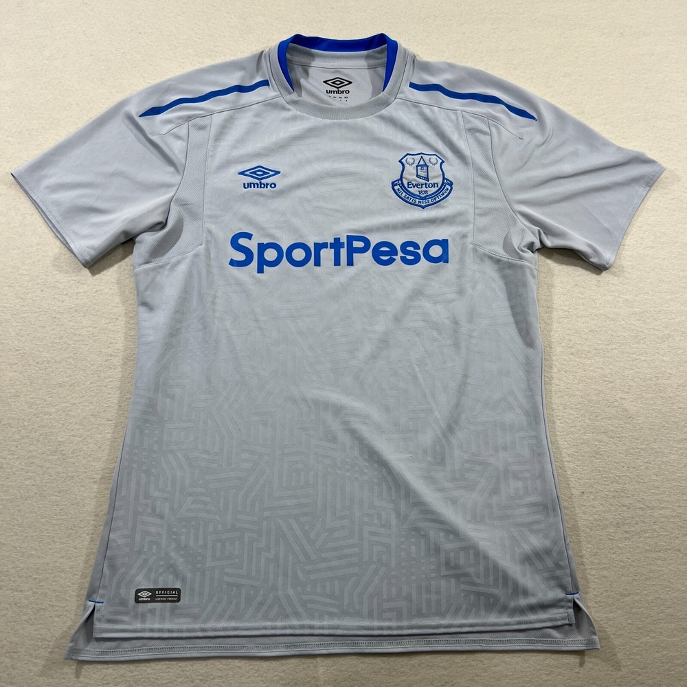 EVERTON ENGLAND 2017/18 AWAY FOOTBALL SHIRT JERSEY UMBRO SIZE MEN'S L